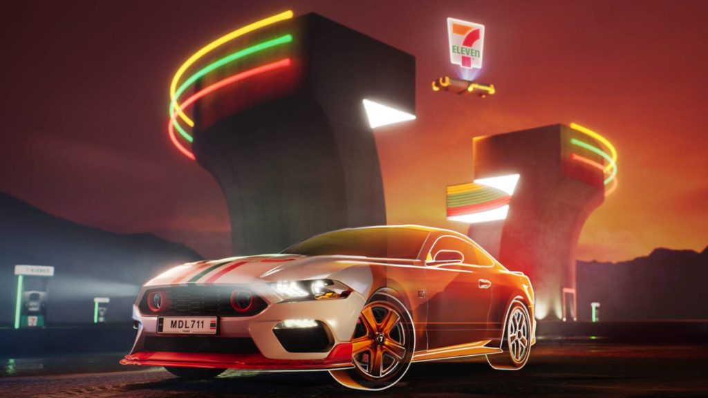 Constructed by fans and inspired by snacks: 7-Eleven unveils the complete Model 711 car