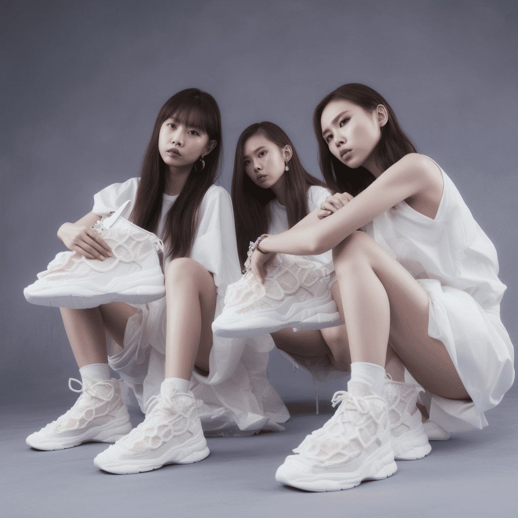 white platforms