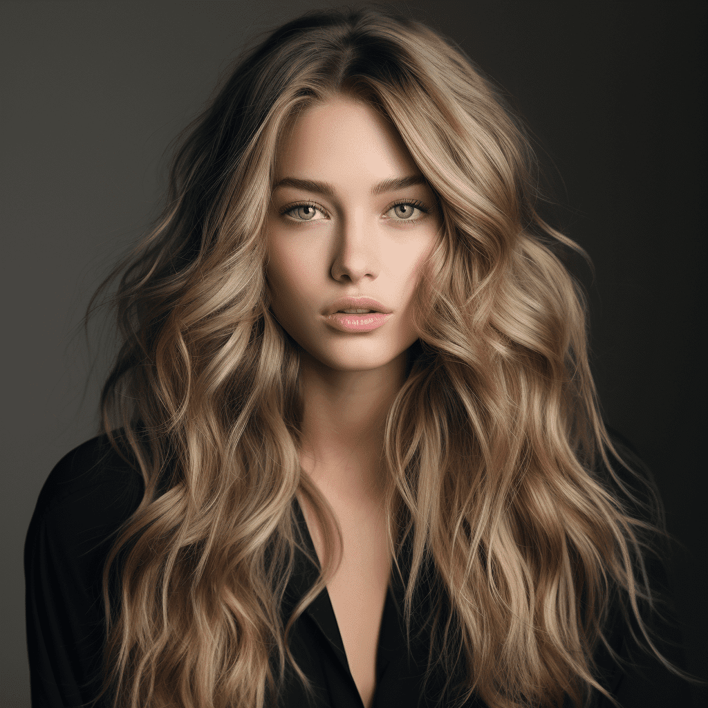 brown hair with blonde highlights