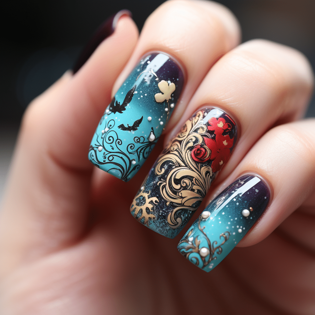 winter nails colors