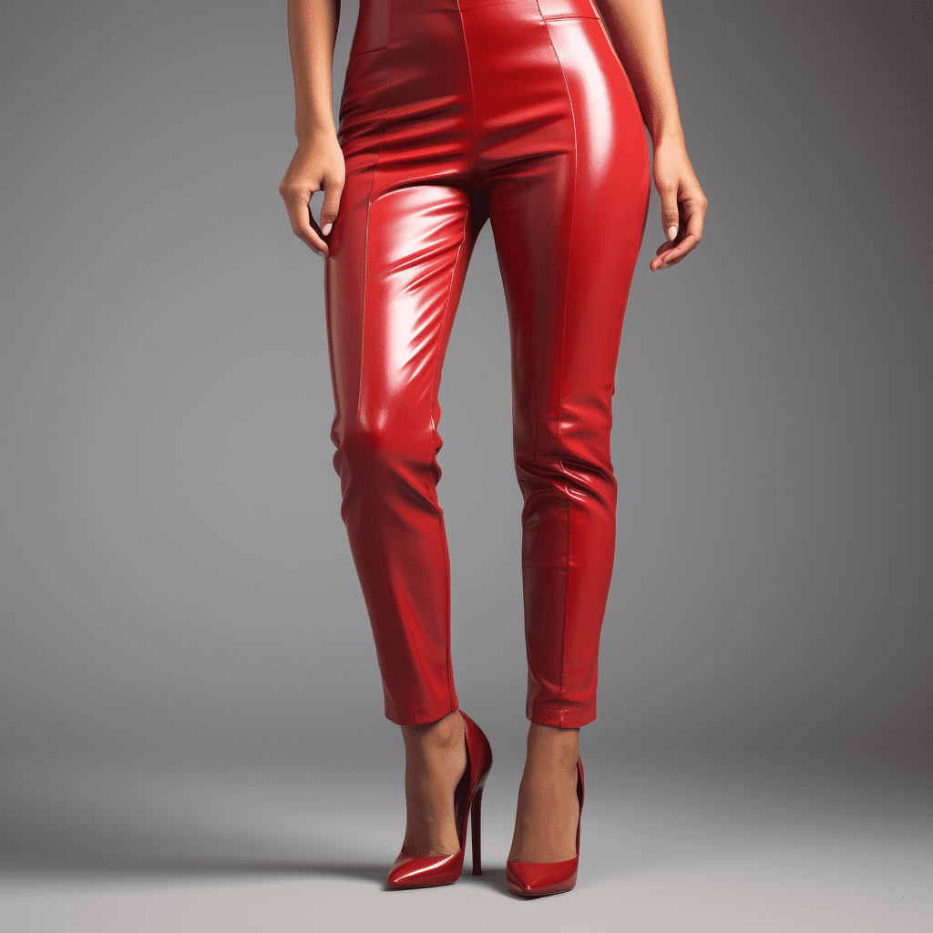 black leather pants
