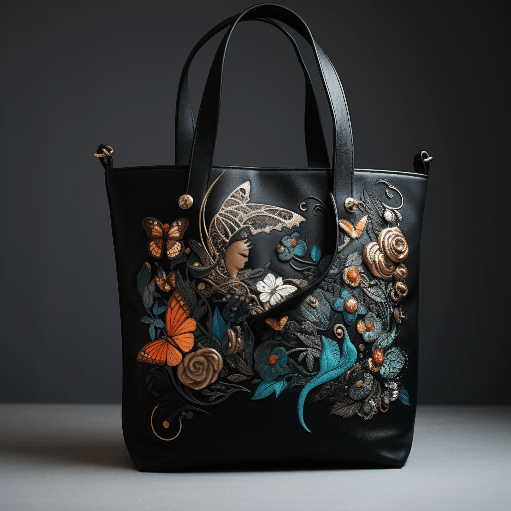 black tote bag