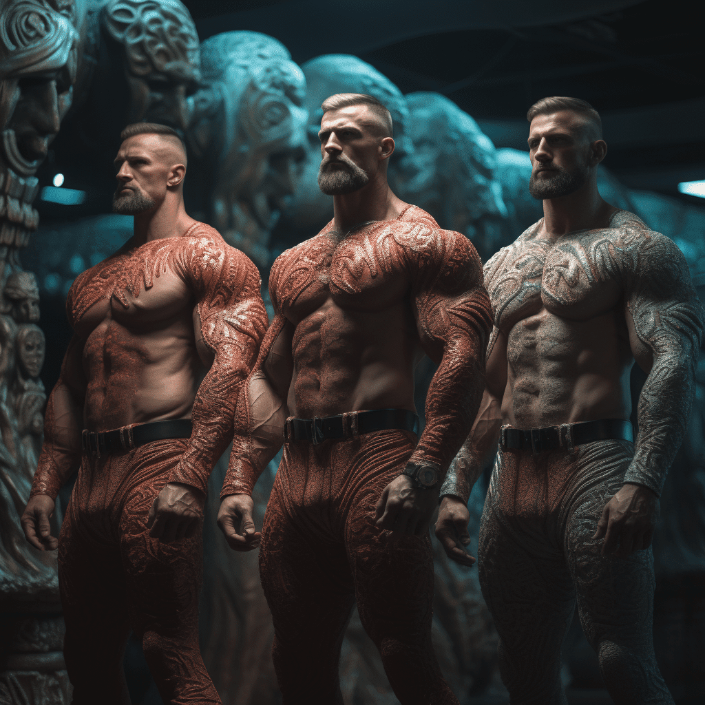 bodybuilder men video shoot