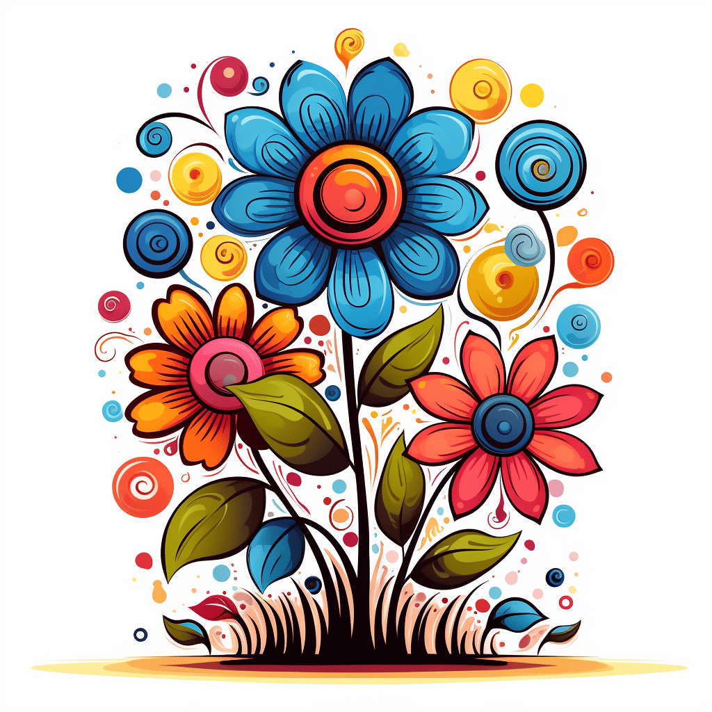 cartoon flower