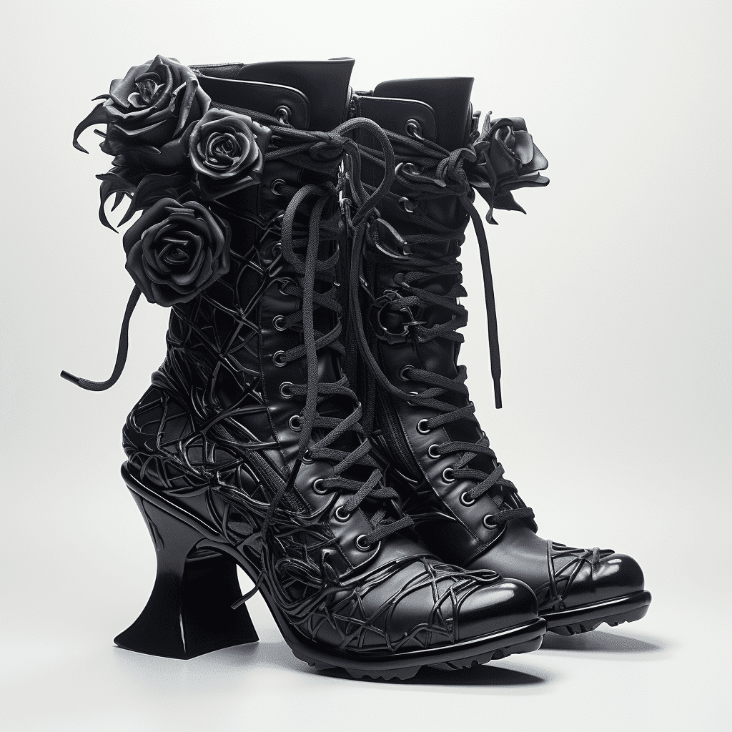 black boots