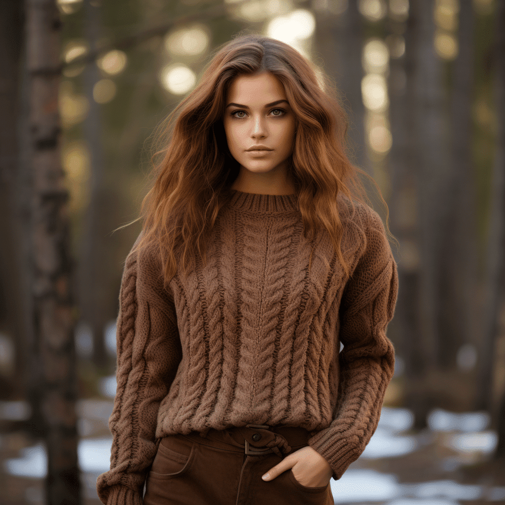 cable knit sweater