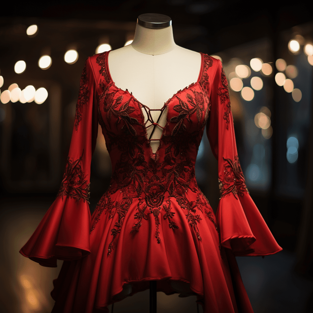 red mini dress