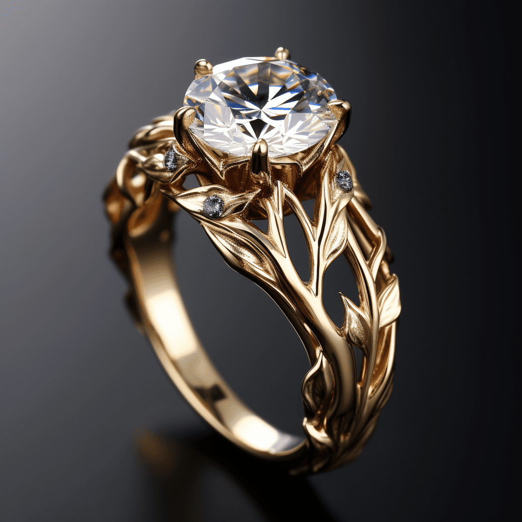 gold engagement rings