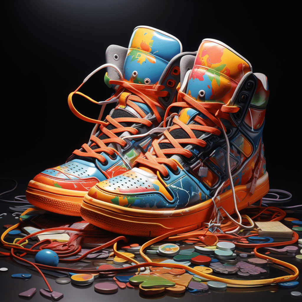 on sneakers