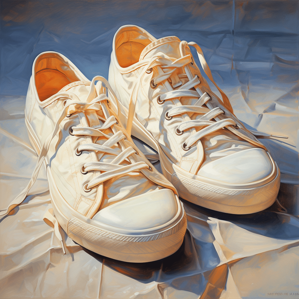 white tennis shoes