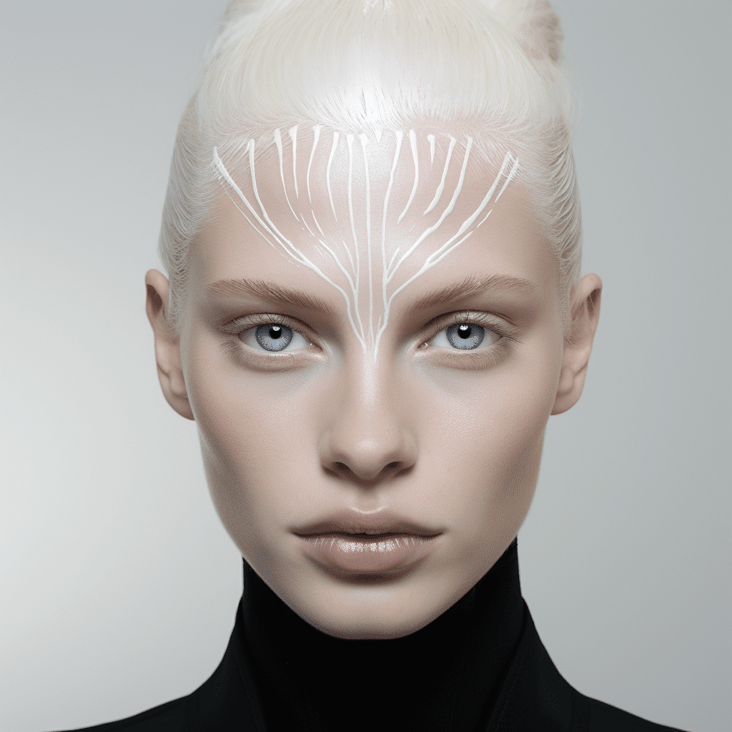 bleached eyebrows