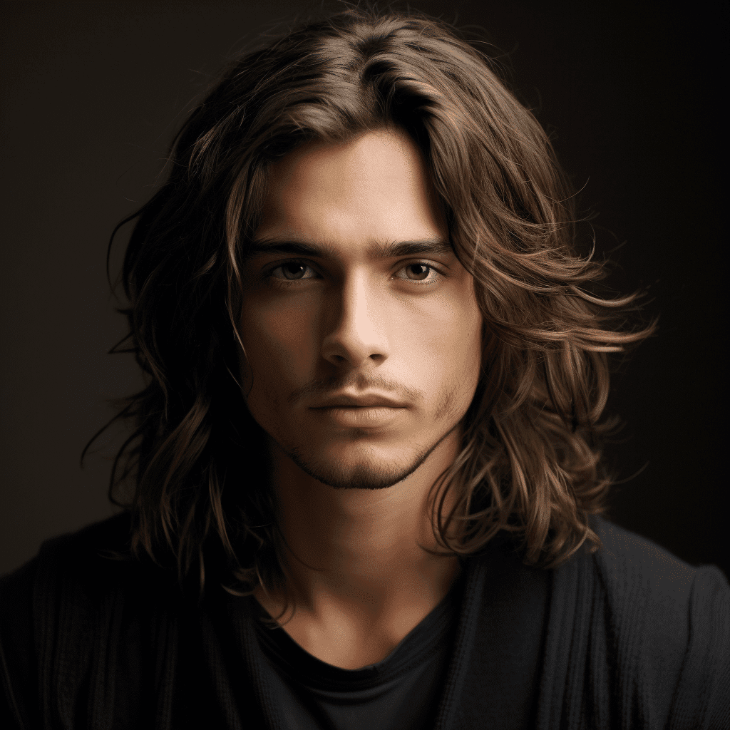 mens hair middle part