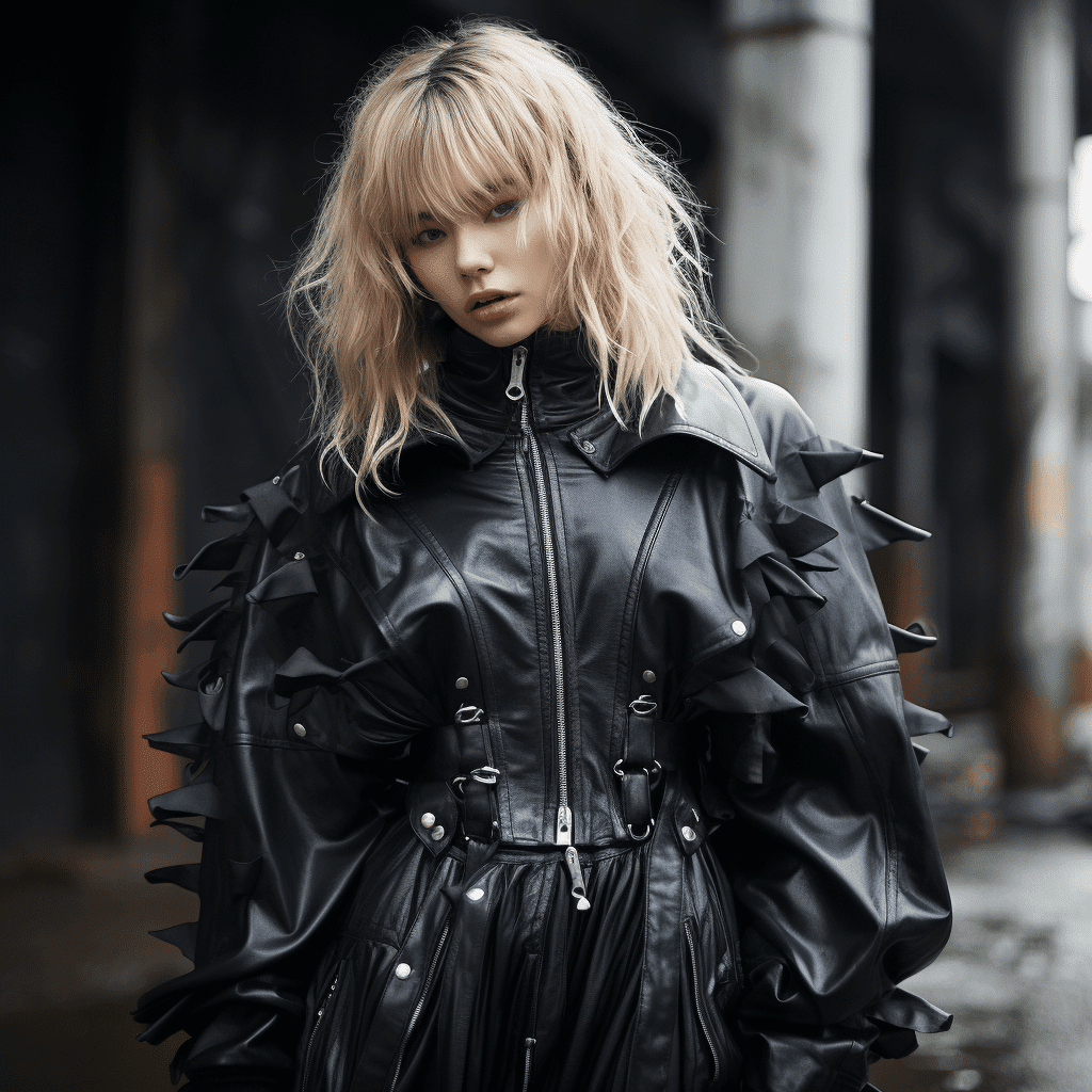 oversized leather jacket