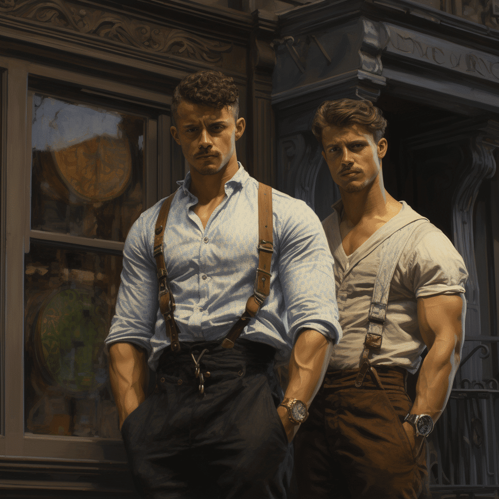 shirtless men