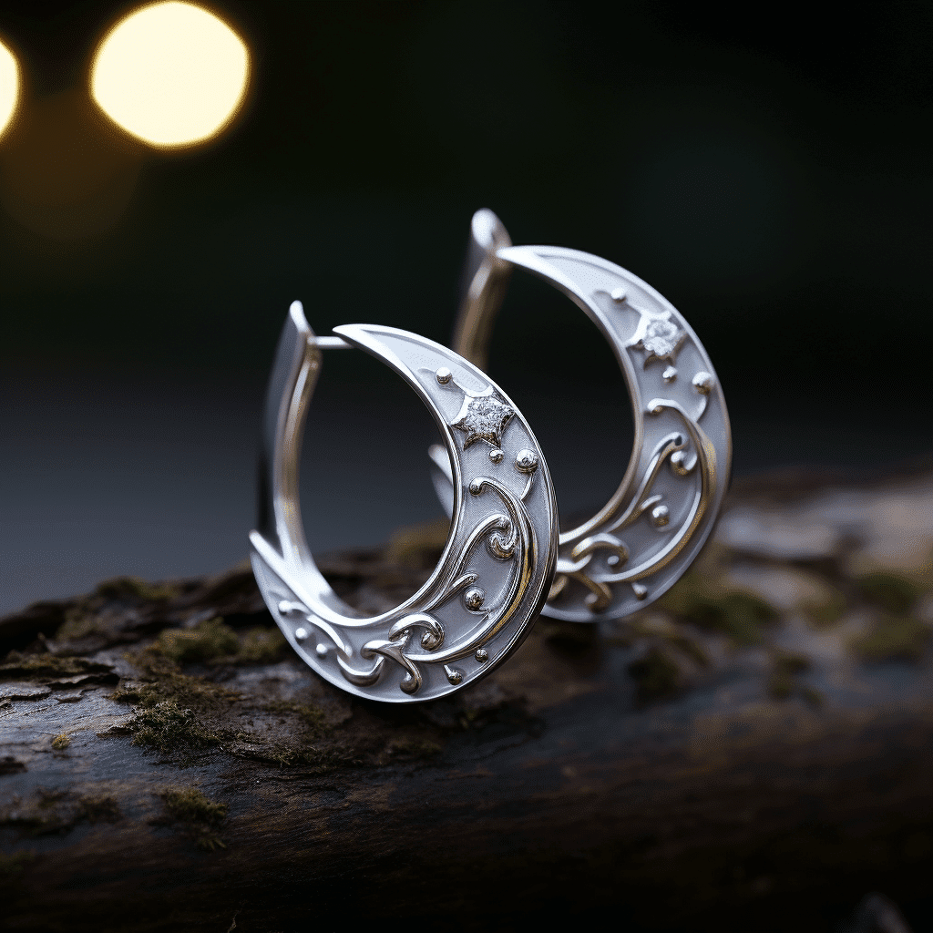 silver hoop earrings