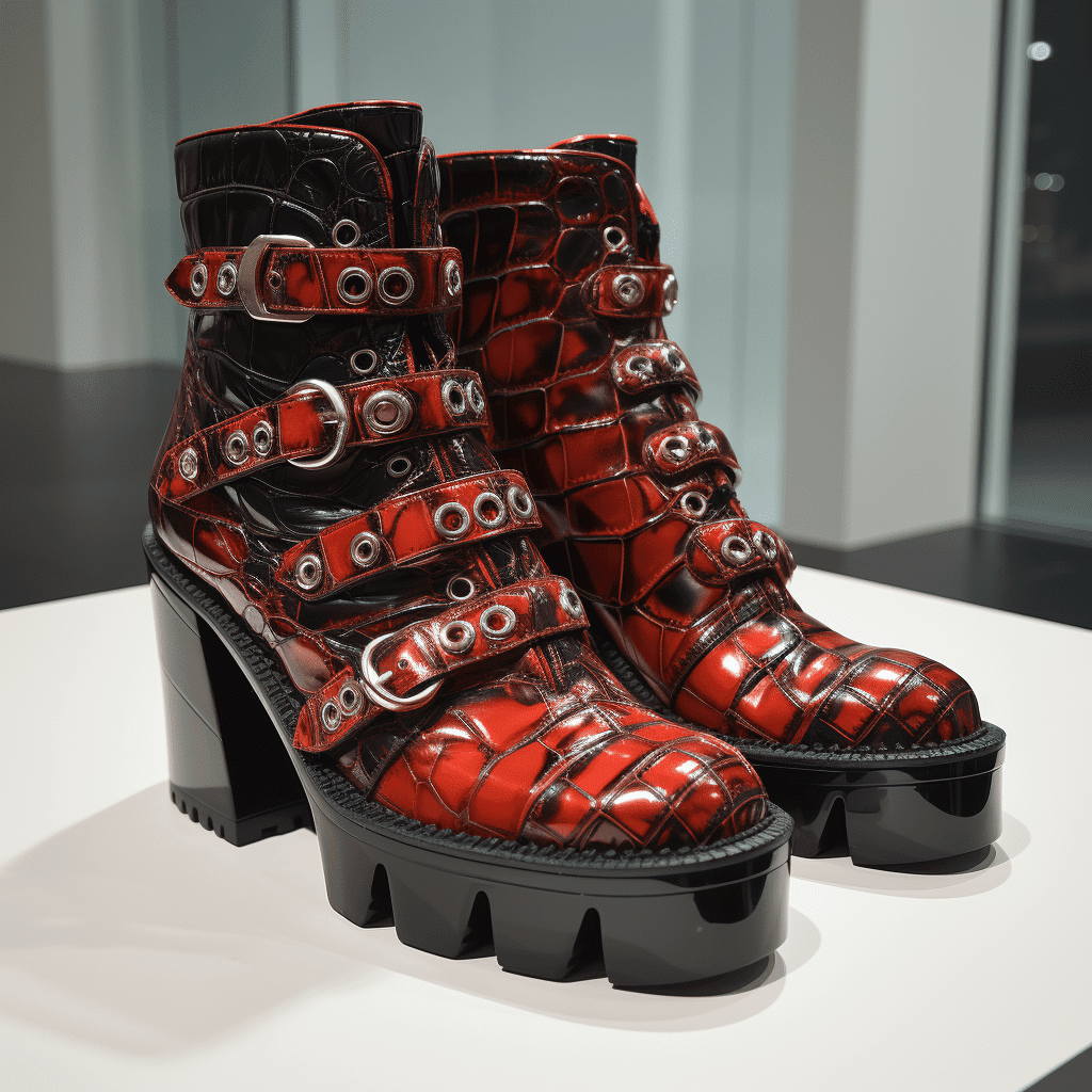 balenciaga croc boots