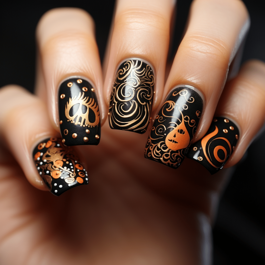 halloween nail designs
