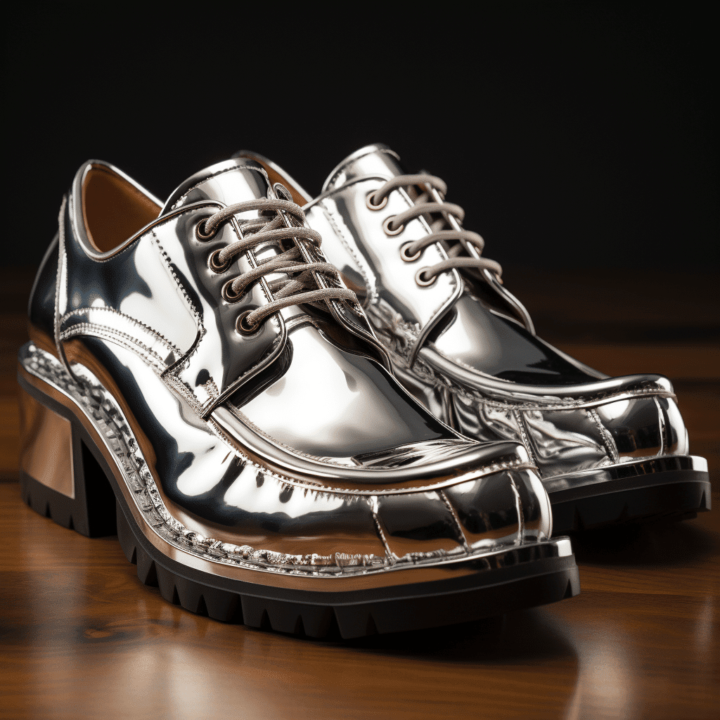 silver shoes