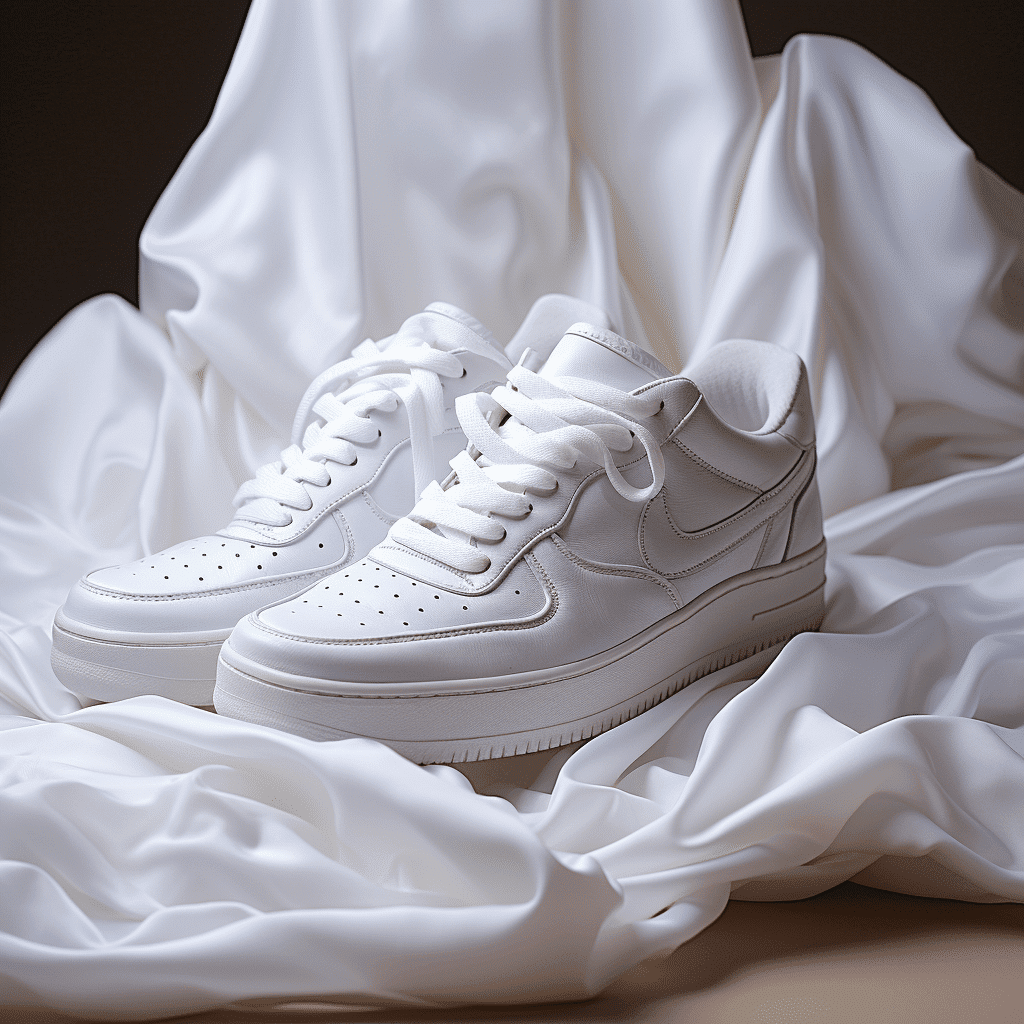 white sneakers