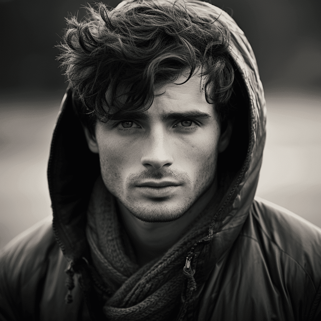 colin in black and white