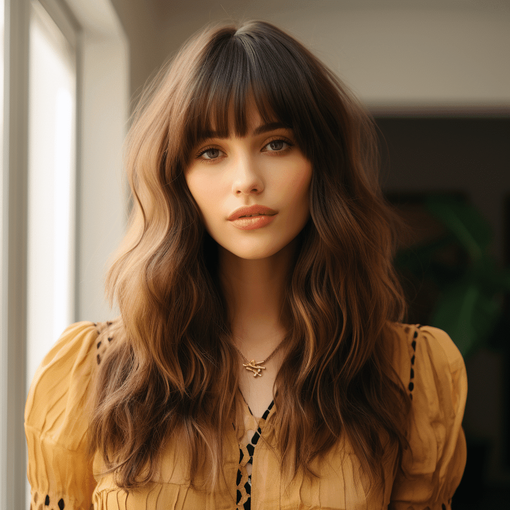 long curtain bangs