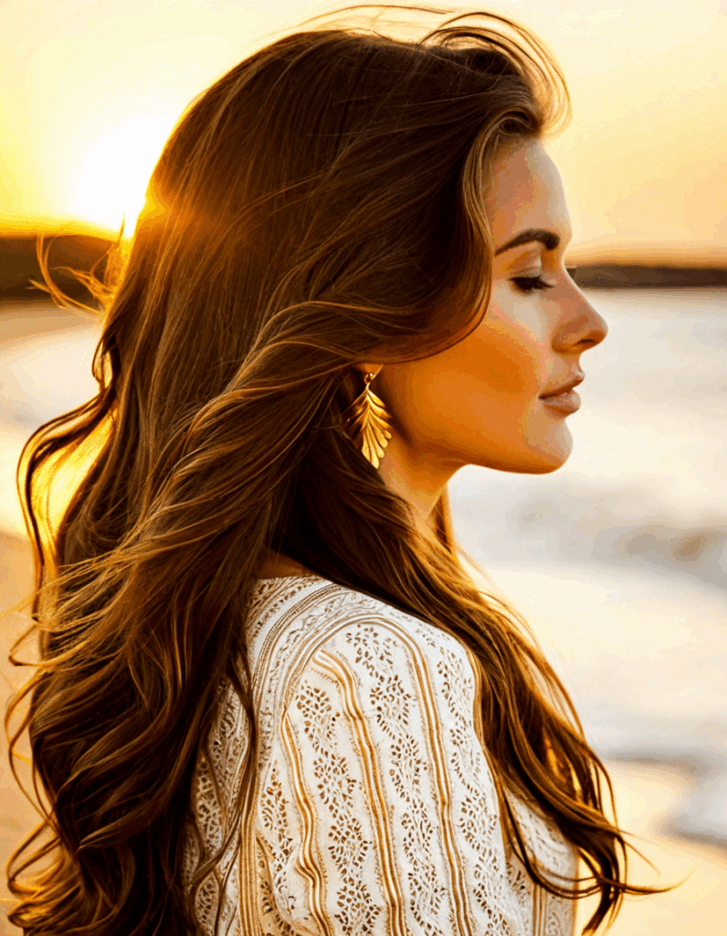 brunette hair
