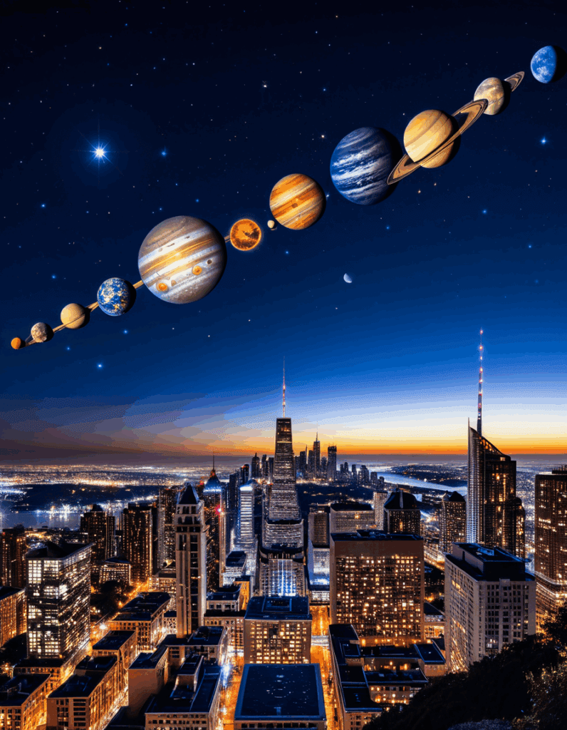 planets aligning