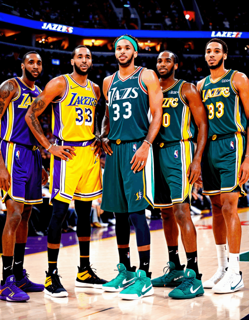 utah jazz vs lakers timeline