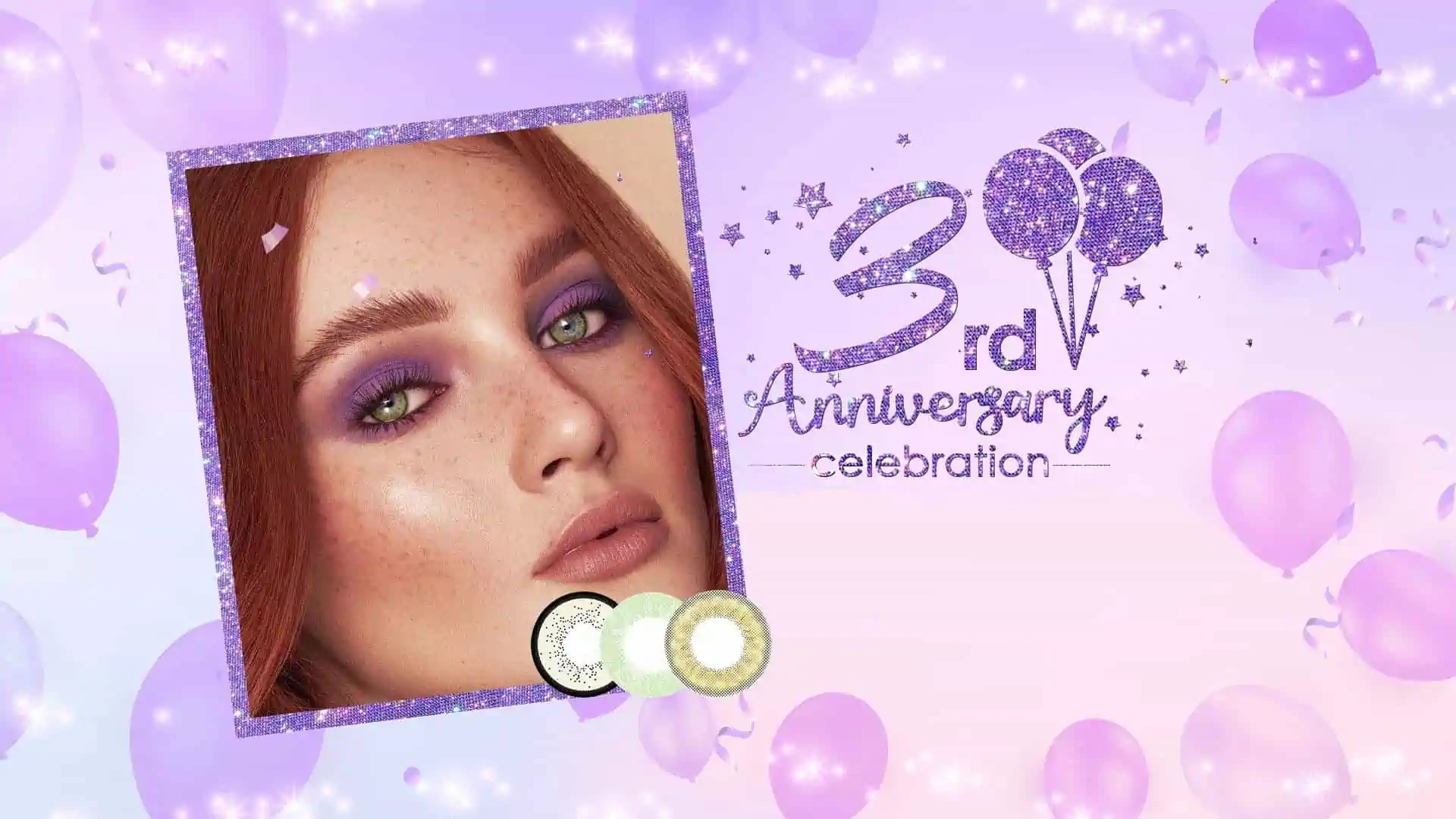 Unicoeye Celebrates Its 3rd Year Anniversary With Colored Contact Lens Lovers.