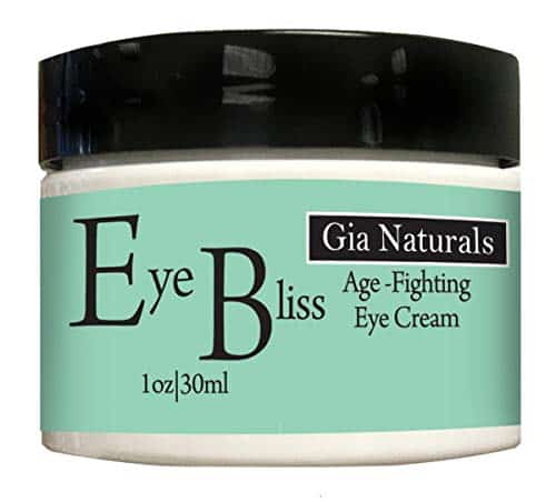 Gia Naturals Pure, Natural and Organic EYE BLISS Eye Cream Full OZ. Firms, Tones, Tightens, Corrects and Prevents Aging. Made in USA. Cruelty Free
