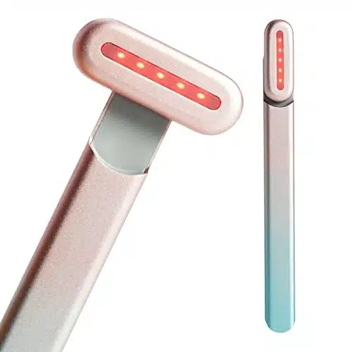 SolaWave in Facial Wand  Red Light Therapy for Face and Neck  Microcurrent Facial Device for Anti Aging  Skin Tightening Machine  Face Massager  Facial Wand [BluePink Ombre]