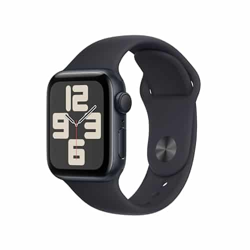 Apple Watch SE (nd Gen) [GPS mm] Smartwatch with Midnight Aluminum Case with Midnight Sport Band SM. Fitness & Sleep Tracker, Crash Detection, Heart Rate Monitor