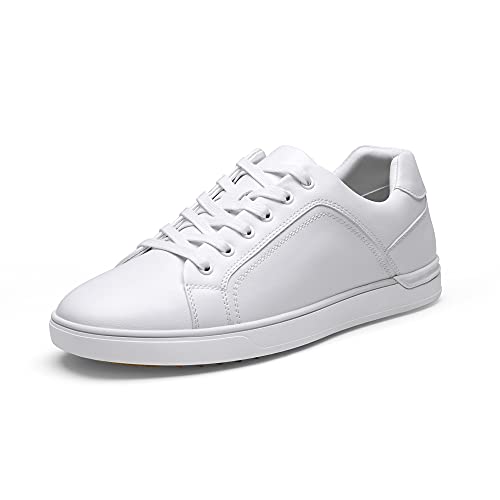 Bruno Marc Men's Casual Dress Sneakers Fashion Oxfords Skate Shoes for Men,White,,SBFS