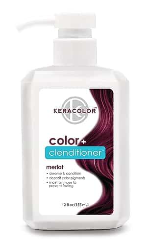 Keracolor Clenditioner MERLOT Hair Dye Semi Permanent Hair Color Depositing Conditioner, Cruelty free, Fl. Oz.