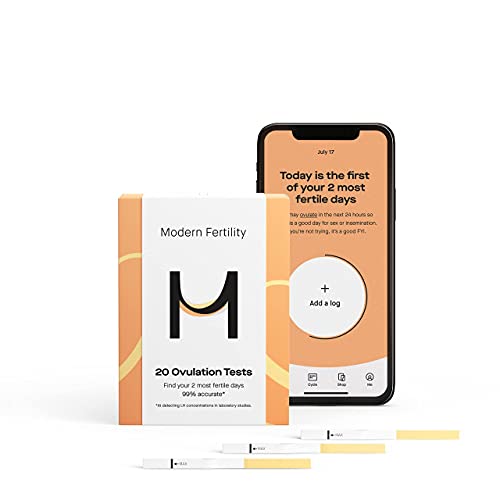 Modern Fertility Ovulation Kit  Reliable at Home Test Helps You Identify Fertile Days, Predict Ovulation, and Get in Sync with Your Cycle, FSA HSA Approved  Test Strips