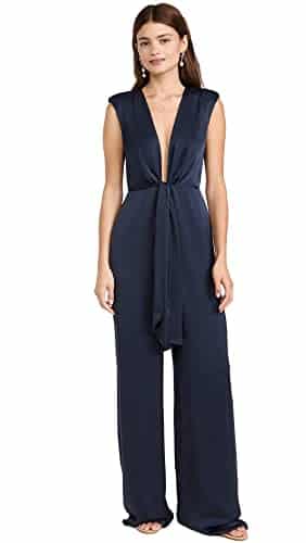 Ramy Brook Women's Heather Jumpsuit, Navy, Blue,