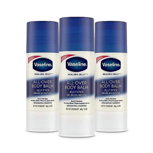 Vaseline Body Balm Stick Anti Friction For Dry Skin Unscented Targeted Healing for Hard to Reach Spots oz Count