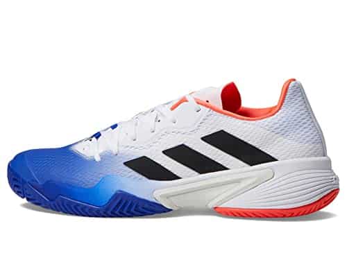 adidas Men's Barricade Tennis Shoe, Lucid BlueBlackSolar Red,