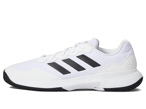 adidas Men's GameCourt Tennis Shoe, WhiteCore BlackWhite,