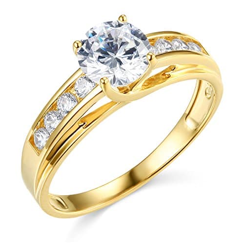 k Yellow Gold SOLID Wedding Engagement Ring