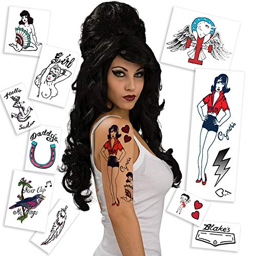 Amy Winehouse Temporary Tattoos (P )