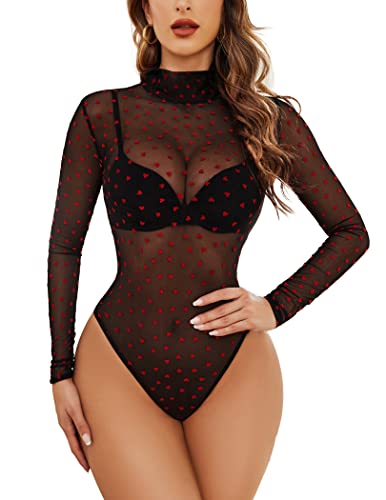 Avidlove Body Suits Women Clothing Valentines Lingerie Valentines Gift Sexy Outfits for Women Clubwear XL