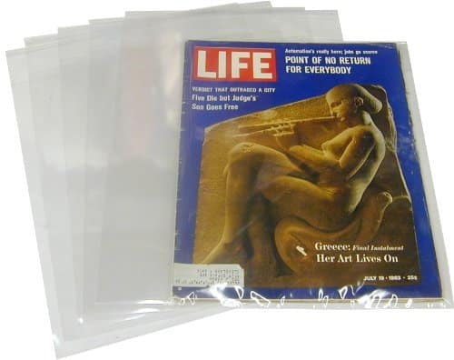 BCW Clear Resealable Life Magazine Bags x with Flap (Count)