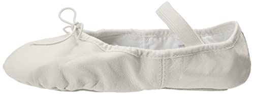 Bloch Women's Dansoft Full Sole Leather Ballet SlipperShoe, White,