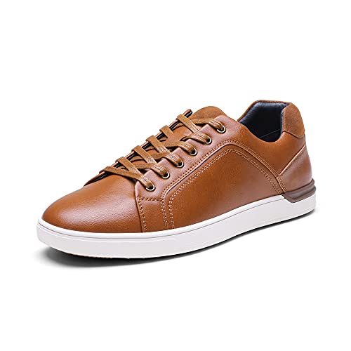Bruno Marc Men's Casual Dress Sneakers Fashion Oxfords Skate Shoes for Men,Brown,,SBFS
