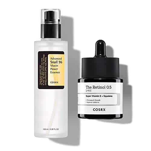 COSRX Skin Cycling Routine   Snail Mucin % Essence + Retinol Oil, Recovery Set for Face and Neck, Fine Lines Spot Treatment, Repair Oil for Face