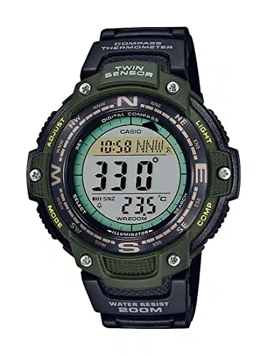 Casio Twin Sensor World Time  Water Resistant Digital Compass Watch