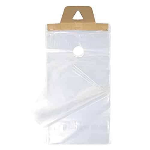 ClearBags x Door Hanger Bags (Bags) for Door Knob Flyers Promotions Coupons  Clear Plastic Poly Hanging Bags for Mail  Newspaper Bags with Hangers Protect Against Rain, Dirt, & Bugs  DK