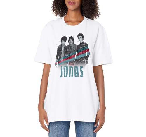 Disney Channel JONAS Nick Joe and Kevin Adult Oversized Vintage T Shirt