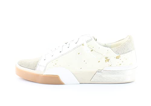 Dolce Vita Women's Zina Sneaker, SilverGold Metallic Calf Hair,